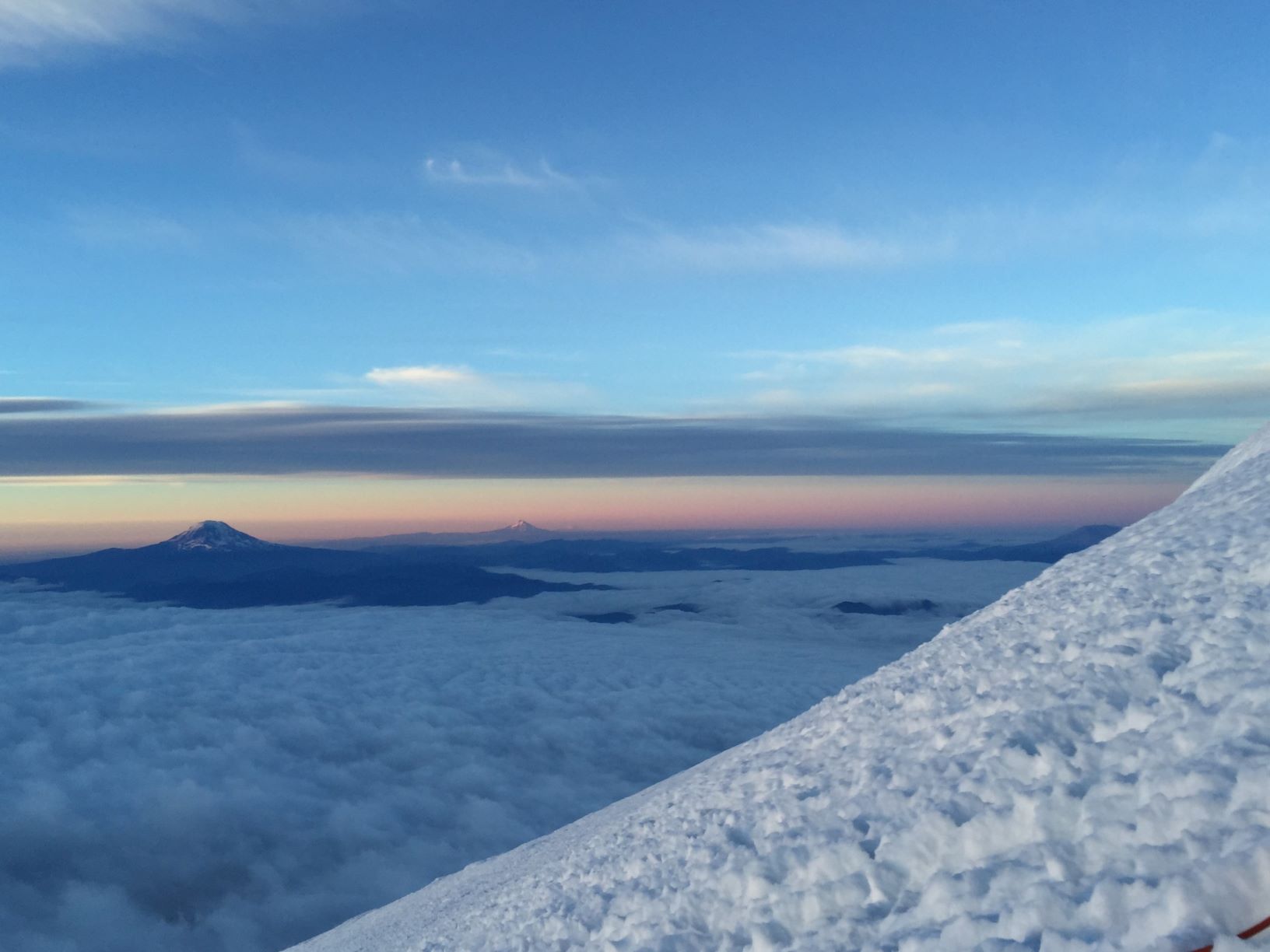 Sunrise on the descent